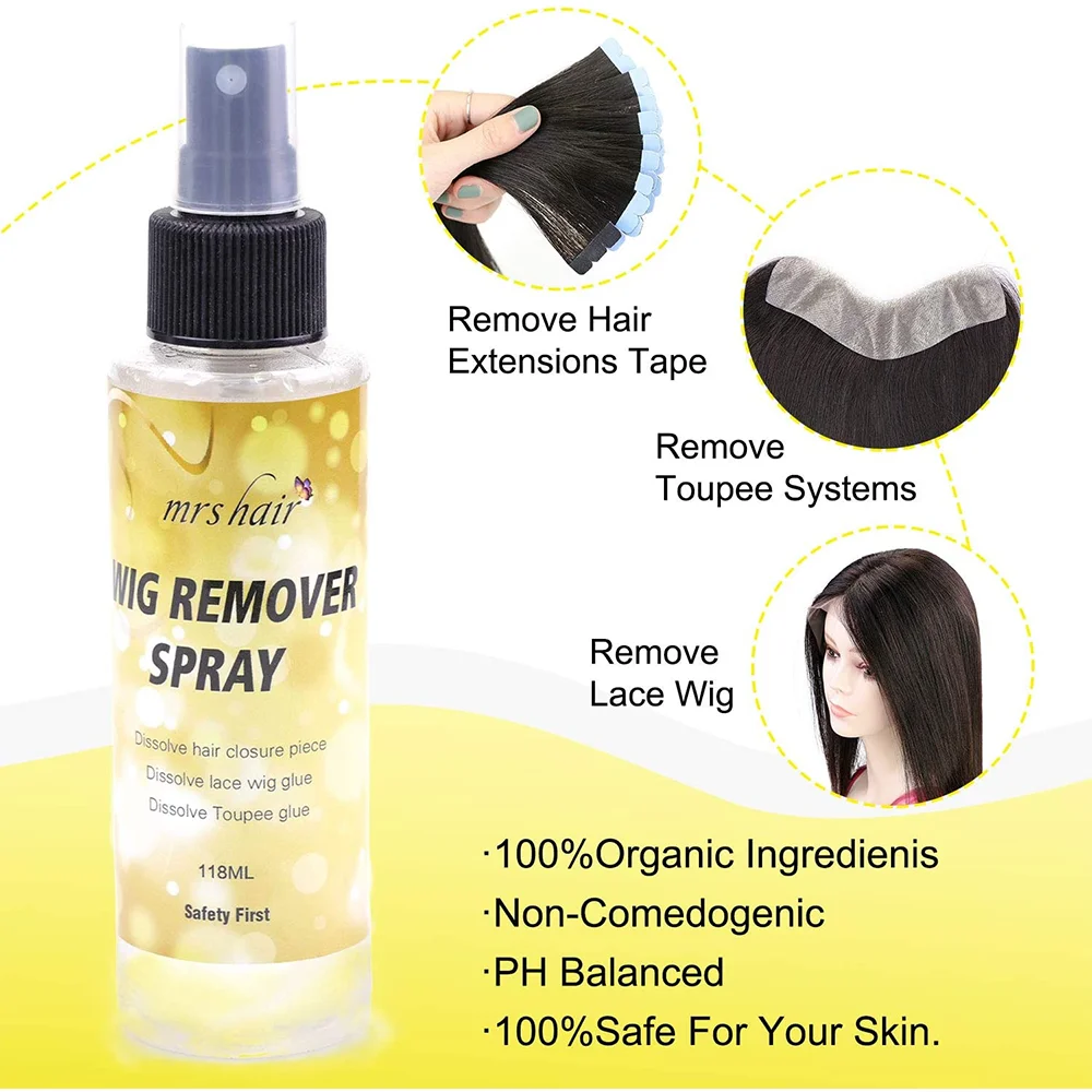 Hair Glue Remover lace wig glue remover for tape hair extension 118ml transparent wig Glue Remover for removing tape glue thumbnail 4