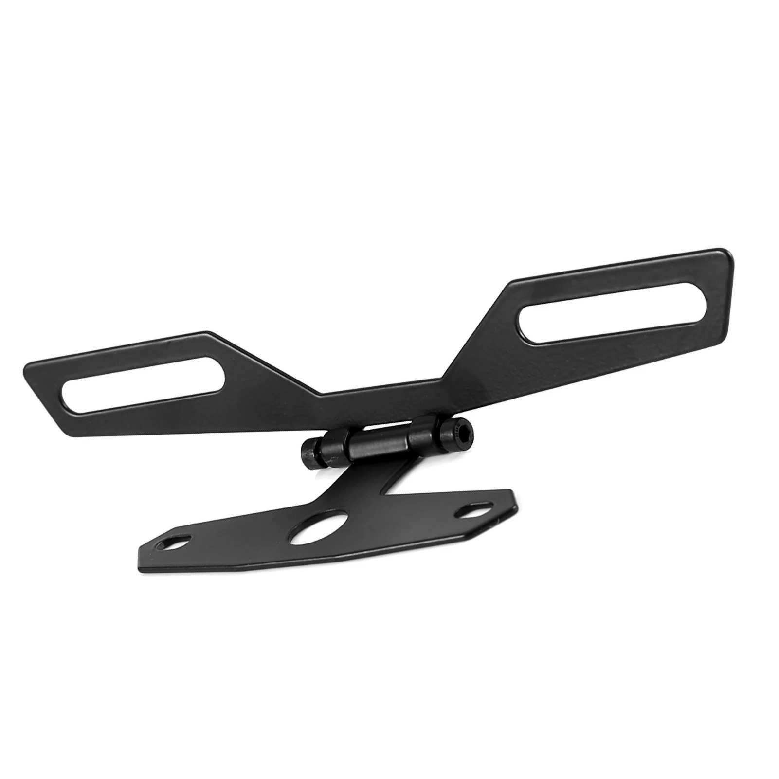 Motorcycle License Plate Bracket Taillight Fixed Folding Number Plate Frame Holder Light Mount  Motorbike Parts thumbnail 5