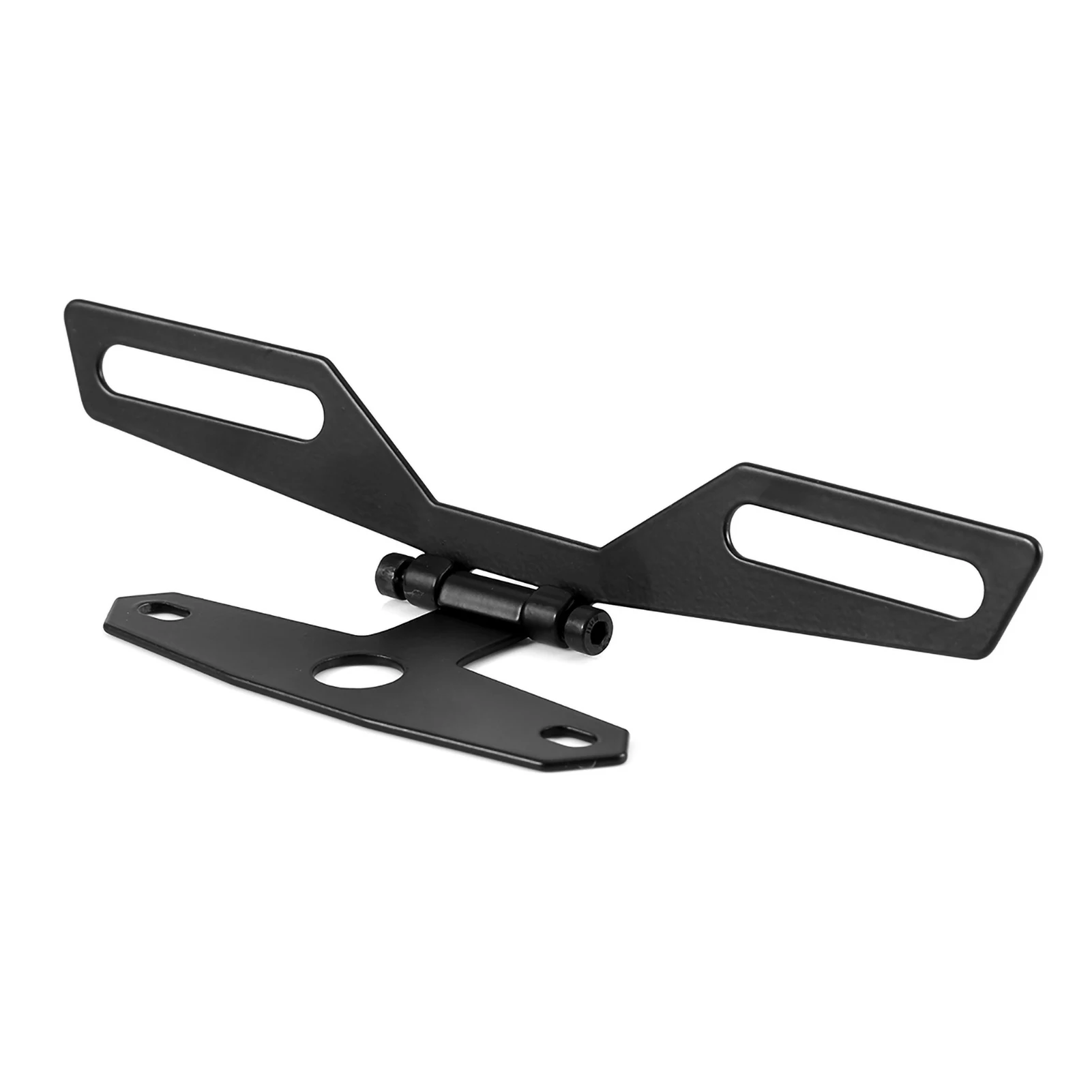 Motorcycle License Plate Bracket Taillight Fixed Folding Number Plate Frame Holder Light Mount  Motorbike Parts