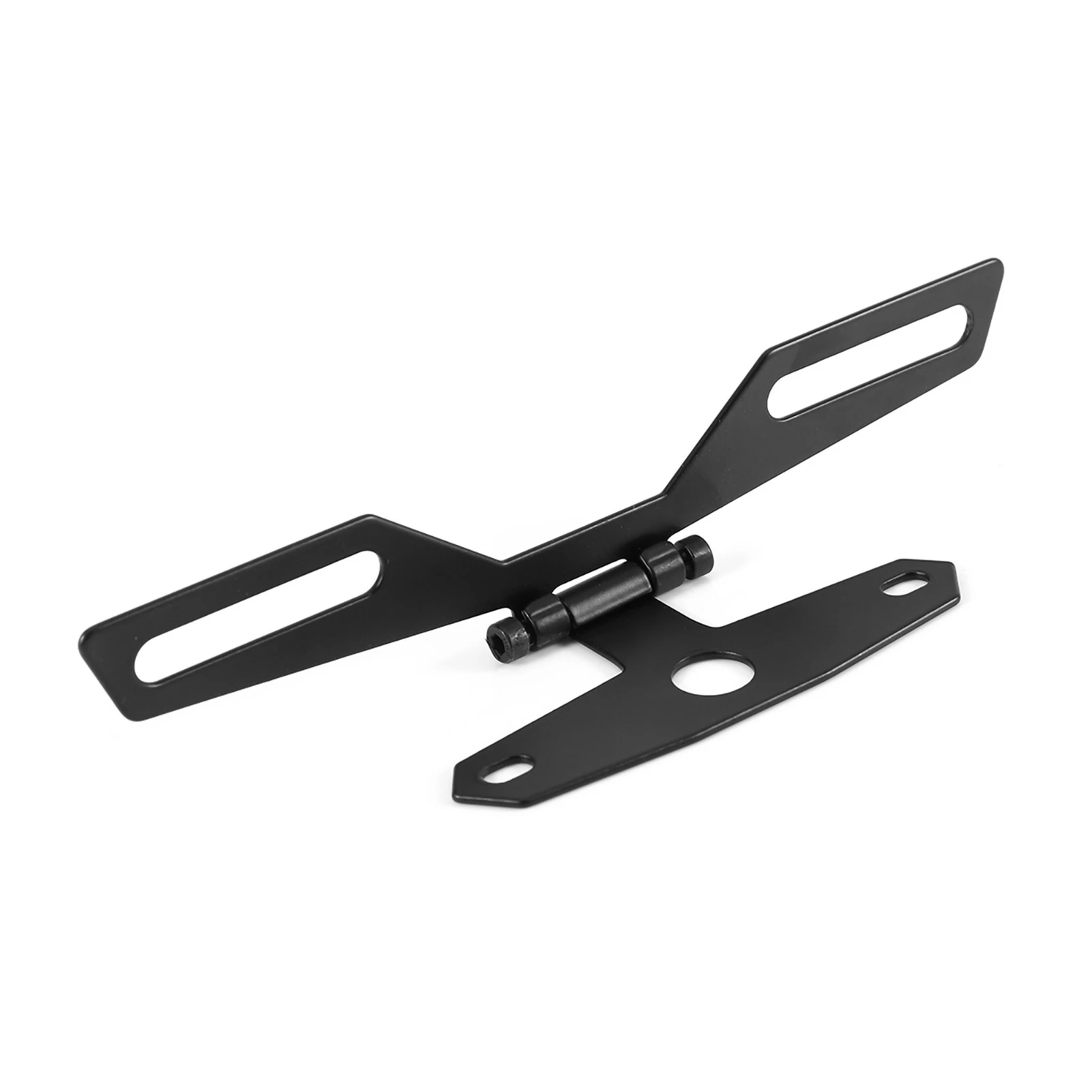 Motorcycle License Plate Bracket Taillight Fixed Folding Number Plate Frame Holder Light Mount  Motorbike Parts thumbnail 3