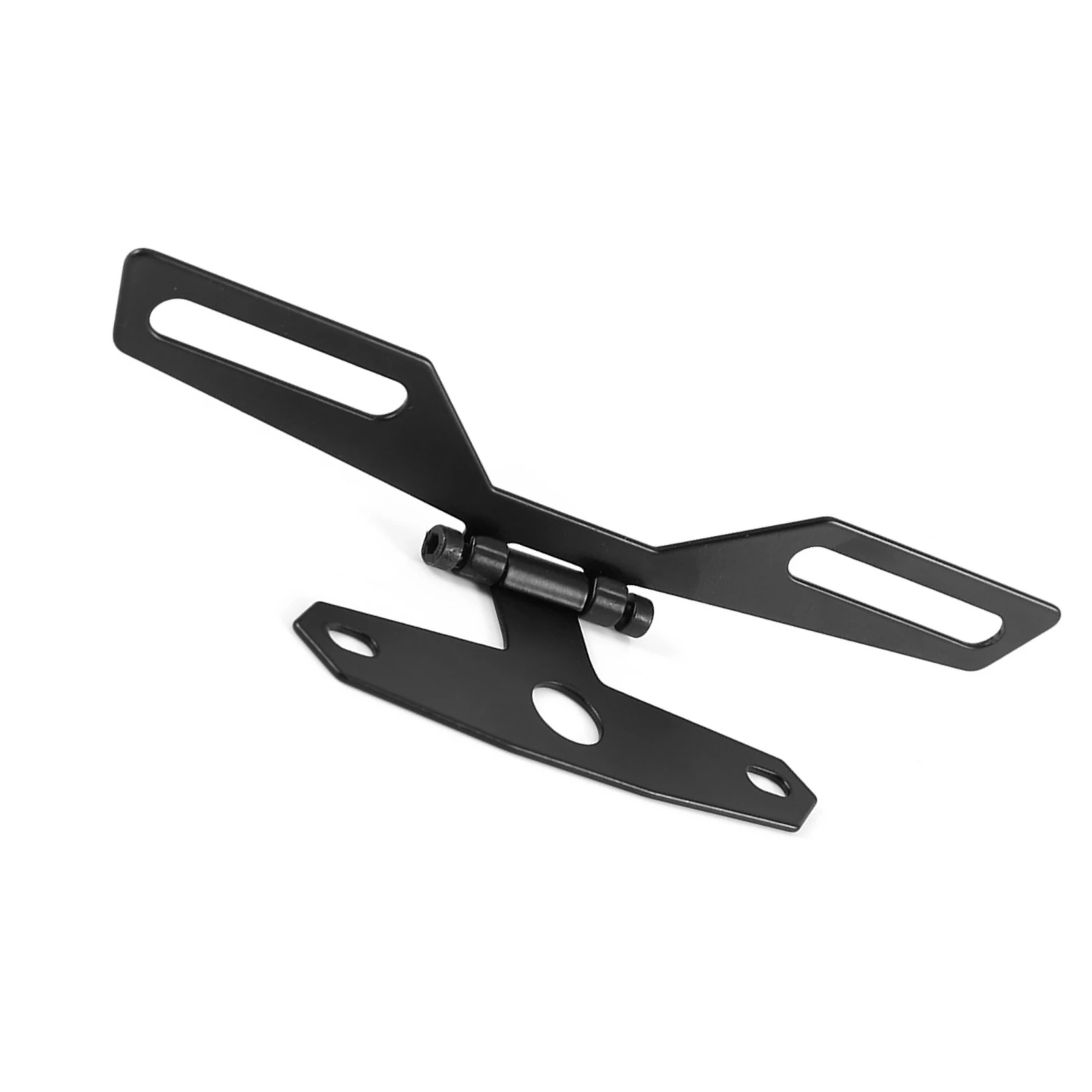 Motorcycle License Plate Bracket Taillight Fixed Folding Number Plate Frame Holder Light Mount  Motorbike Parts thumbnail 4