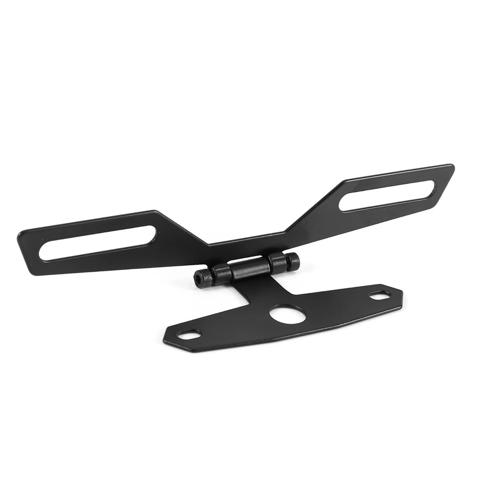 Motorcycle License Plate Bracket Taillight Fixed Folding Number Plate Frame Holder Light Mount  Motorbike Parts thumbnail 2