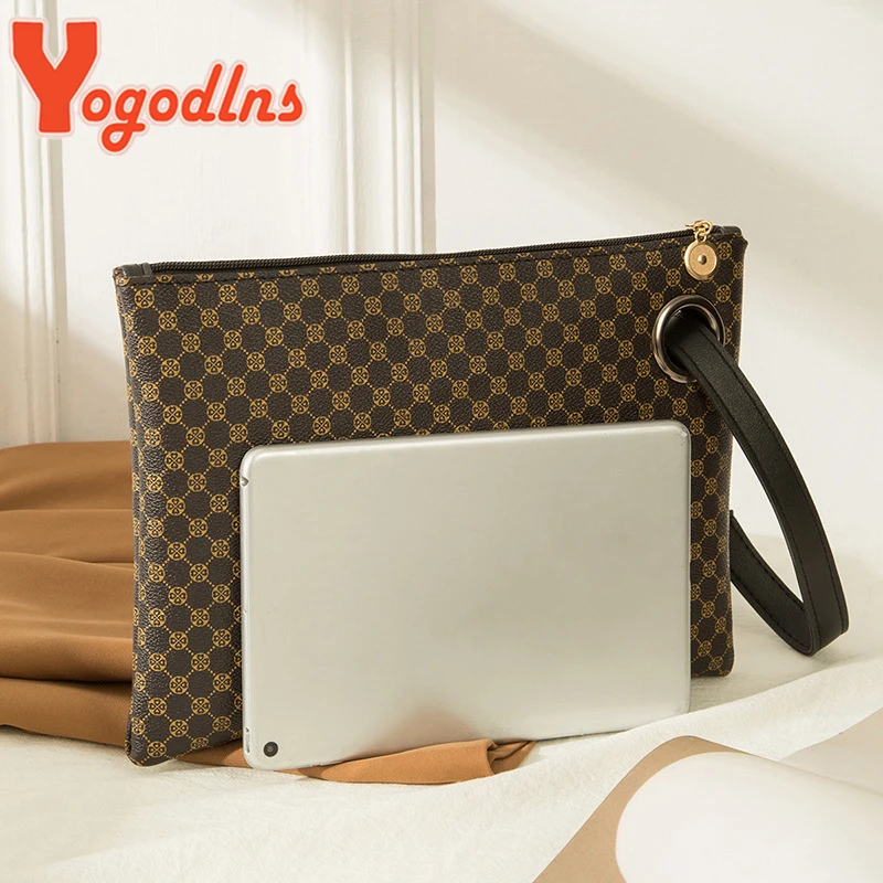 Yogodlns Women Wristlet Bag PU Leather Envelope Bag Shopping Totes Traveling Portable Purse Clutch Wallet Ladies Pattern HandBag thumbnail 3