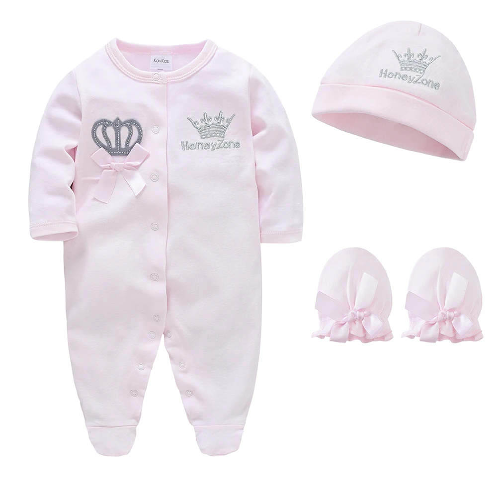 4PCS/lot White Baby Clothes Set Boys Roupa de bebes Baby Girls Clothing Plain Baby Clothing Sets Rompers Newborn Cotton 0-9M thumbnail 2