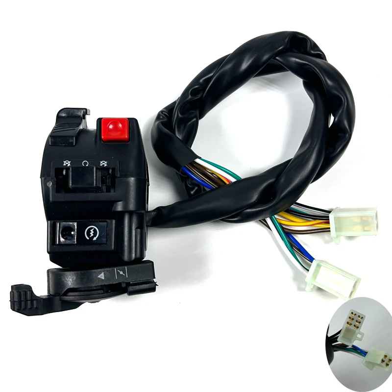 22mm Motorcycle Left Switch Kill Start Light With Choke Switch For 50cc-150cc 200cc 250cc 300cc ATV Quad Bike Buggy Go Kart thumbnail 2