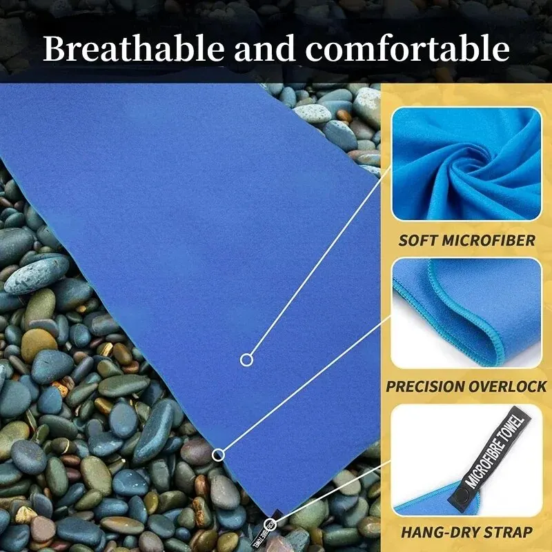 Quick-Drying Sports Towel 40x80CM Blue Grey Green Orange Swimming Gym Fitness Camping Running Beach Washcloth Towels thumbnail 4