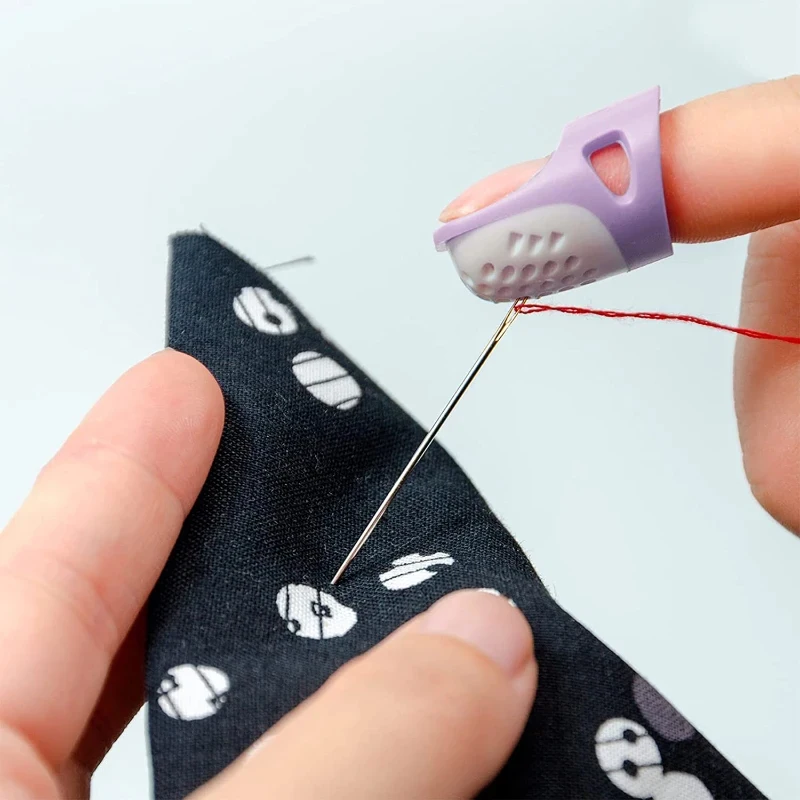 Silicone Thimbles Finger Tips Protector Anti-Slip Finger Covers Hand Cross-stitch Sewing DIY Tools Household Sewing Accessories thumbnail 5