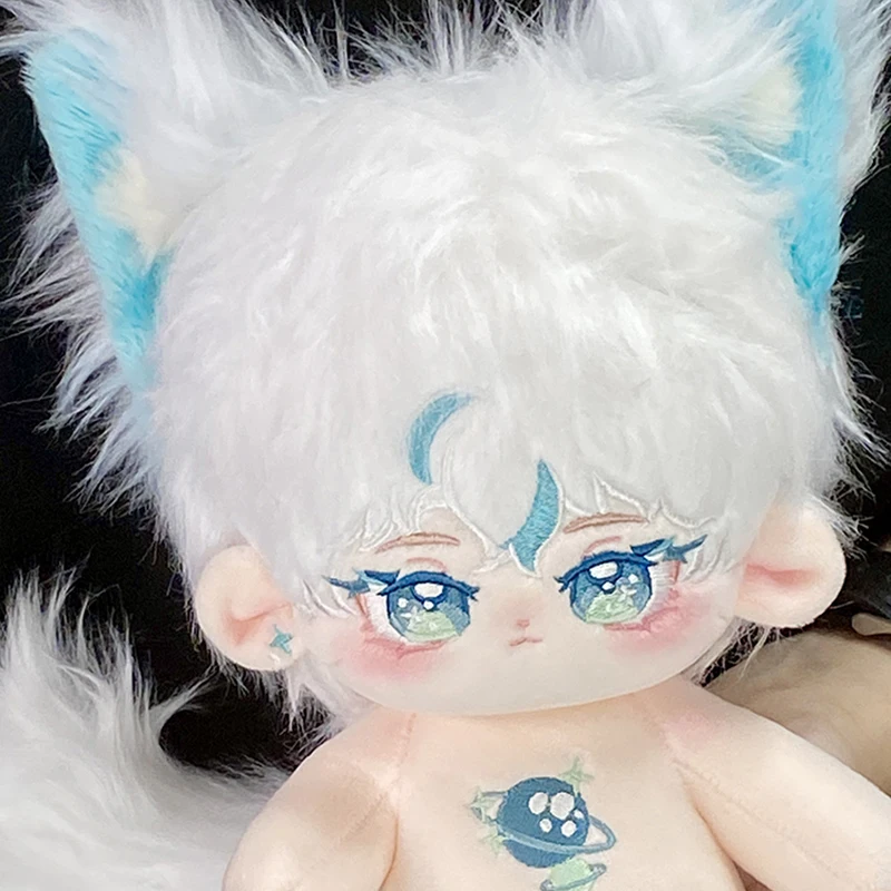 20cm Cotton Doll With Tail Baby Plush Idol Dolls Match Clothes Cute Kawaii Boy Stuffed Toy Collection Birthday Gifts thumbnail 5
