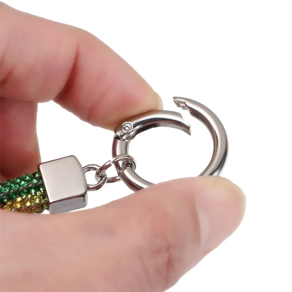 Glitter Bling Bling Keychain Bright Rhinestone Phone Lanyard Diamond Wrist Straps Hanging Cord Diamond Crystal Anti-lost Rope thumbnail 5