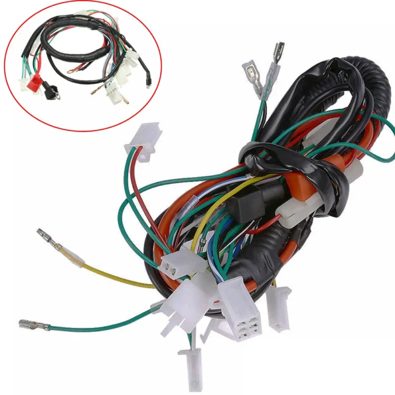 For Most Chinese ATV UTV Quad 4 Wheeler 50cc 70cc 90cc 110cc 125cc Universal Motorcycle Electric Wiring Harness Accessories NEW thumbnail 4