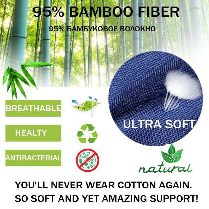 5 Packs Bamboo Boxers Man XL XXL XXXL XXXXL 5XL 6XL Plus Size Underwear Men Flat Feet Gym Shorts Panties Black Underpants Gifts thumbnail 6