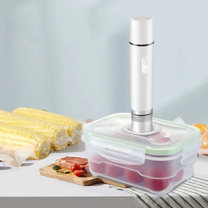 Mini Handheld Vacuum Sealer Machine Kitchen Vacuum Packer Machine Small Sealing Machine Portable USB Electric Food Vacuum Sealer thumbnail 4
