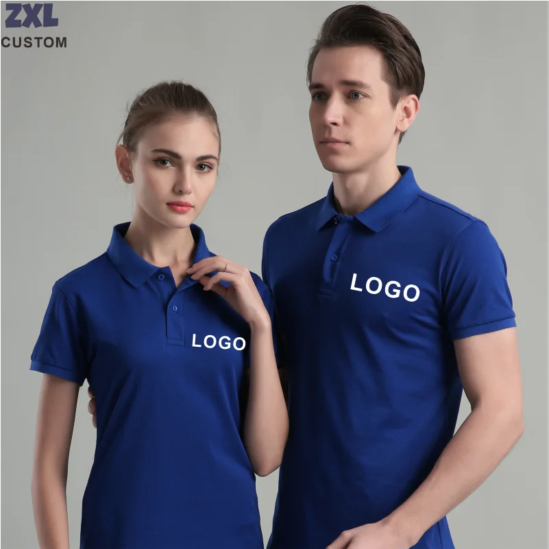 Summer Casual Breathable Polo Shirts Company Logo Custom Print Embroidery Personalized Design Men And Women Short-Sleeved Tops thumbnail 3