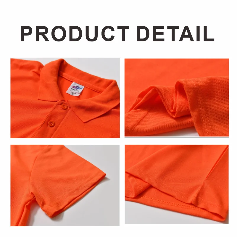 Summer Casual Breathable Polo Shirts Company Logo Custom Print Embroidery Personalized Design Men And Women Short-Sleeved Tops thumbnail 5
