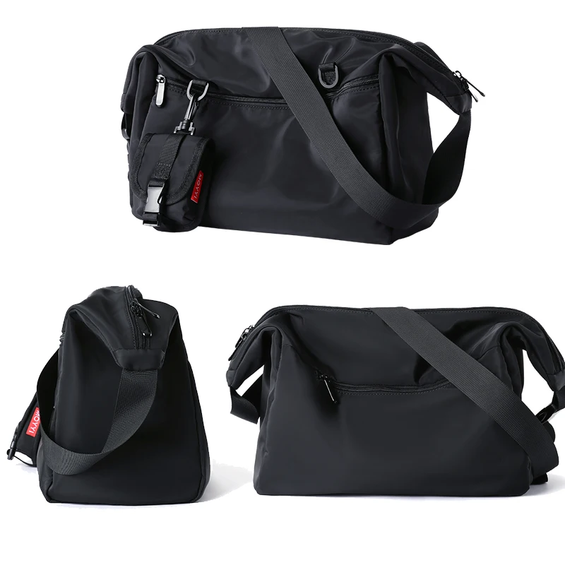 MOYYI INS Korean Style Men Messenger Bags Women Travel Casual Large Hobo Bag Waterproof Nylon Laptop Crossbody Shoulder Bag thumbnail 3