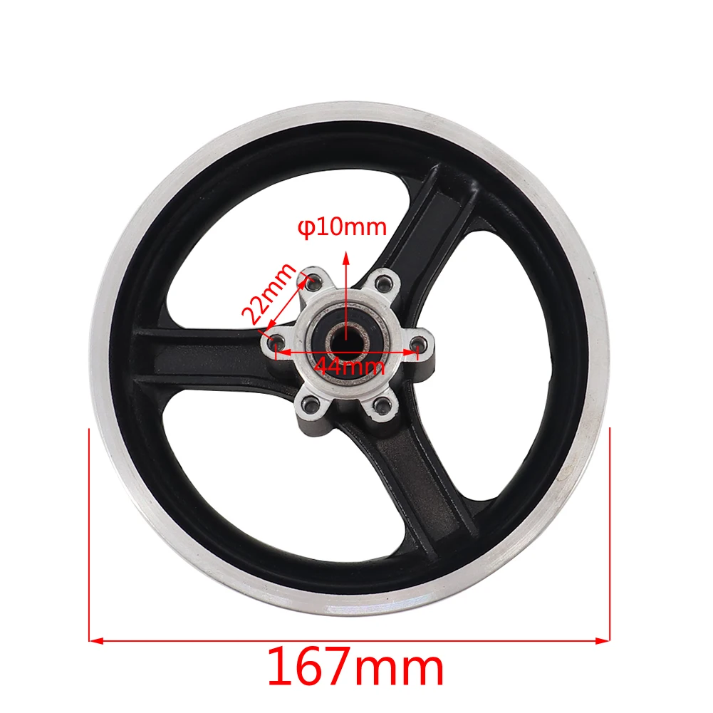 10 Inch Electric Scooter Wheel Hub 10 Inch Aluminum Alloy Wheel Rim 10x2.50 Tires Rims Motorcycle Accessories thumbnail 2