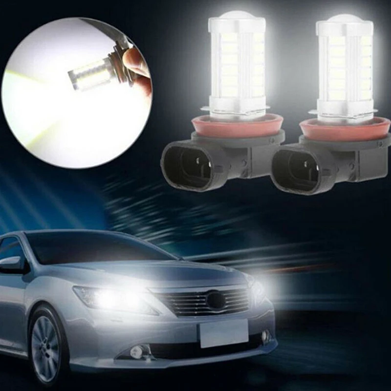 1Pc Super Bright H8/H11 33-LED White Car Fog Light Headlight Driving Lamp Bulb thumbnail 5