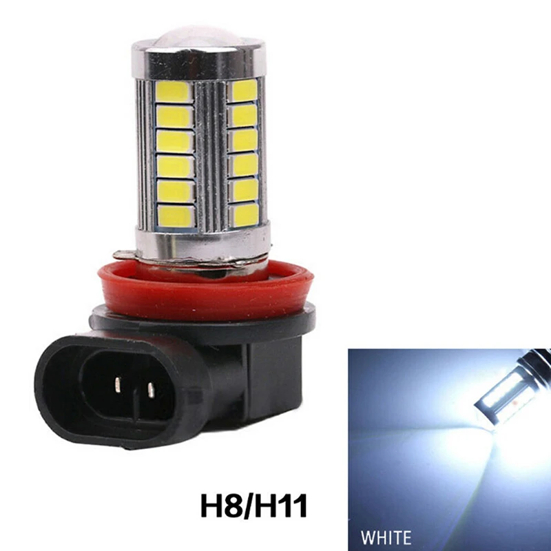 1Pc Super Bright H8/H11 33-LED White Car Fog Light Headlight Driving Lamp Bulb thumbnail 2