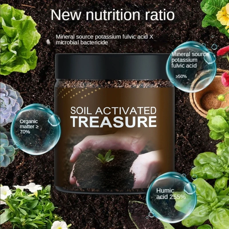 Mineral Source Prevent Soil Activators Rooting Plant Flower Treasure Activators Fertilizers Soil Activated for Garden thumbnail 2