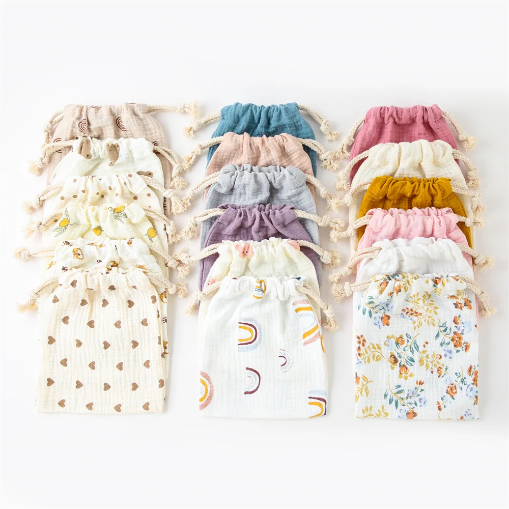 Baby Bags String Diaper Stackers Cotton Caddy Organizer Coin Candy Toy Storager Nappy Pouch Babies Accessories Baby Essentials thumbnail 2
