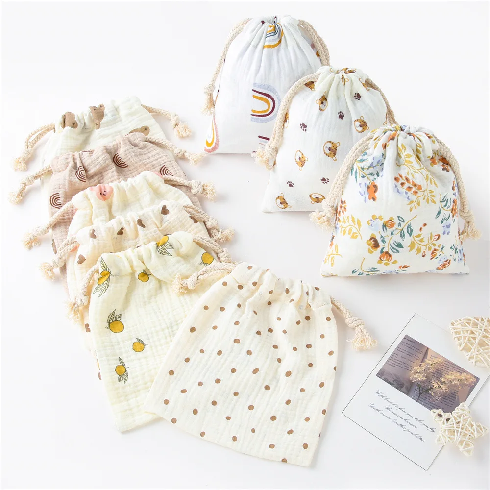 Baby Bags String Diaper Stackers Cotton Caddy Organizer Coin Candy Toy Storager Nappy Pouch Babies Accessories Baby Essentials thumbnail 3