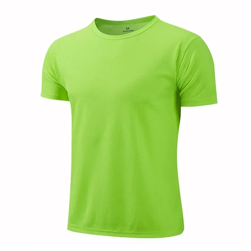 Quick-drying Round Neck Sport T-shirt Gym Fitness Shirt Trainer Running T-shirt Men Breathable Sportswear Костюм Женский Летний thumbnail 4
