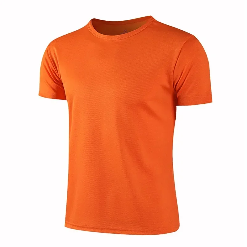 Quick-drying Round Neck Sport T-shirt Gym Fitness Shirt Trainer Running T-shirt Men Breathable Sportswear Костюм Женский Летний thumbnail 3