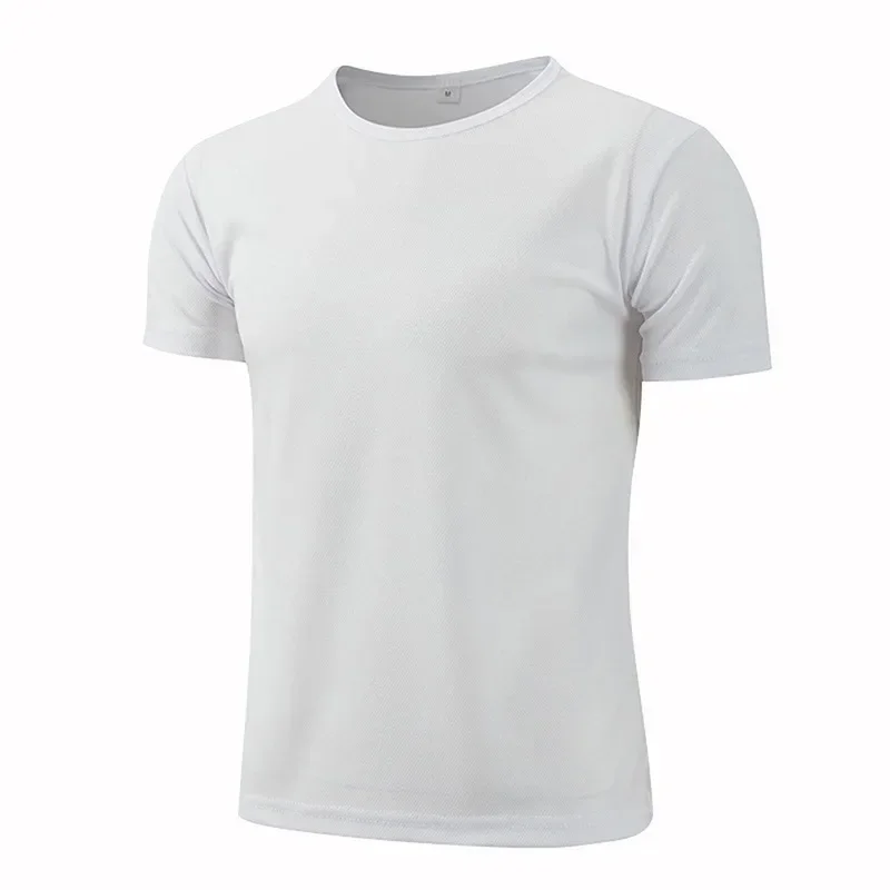 Quick-drying Round Neck Sport T-shirt Gym Fitness Shirt Trainer Running T-shirt Men Breathable Sportswear Костюм Женский Летний thumbnail 6