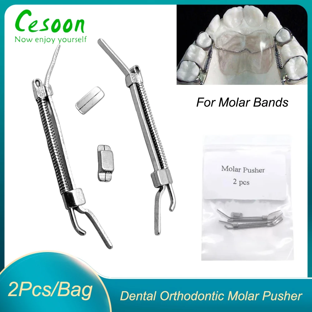 2Pcs/Pack Dental Posterior Molar Pusher Expansion Spring For Orthodontic Braces Bands Buccal Tubes Arch Wire Dentistry Materials