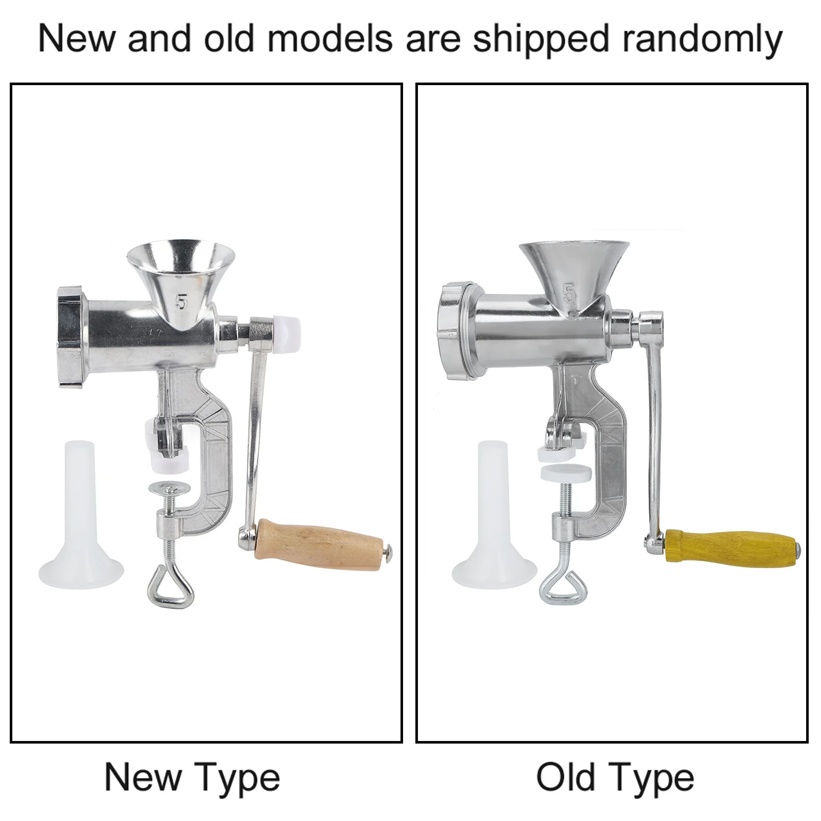 Manual Meat Grinder Silver Aluminum Alloy Powerful Home Sausage Kitchen Appliances Vegetable Chopper Pepper Supplies Mincer thumbnail 6