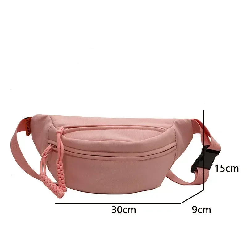 Chest Bags Banana Bag for Women Sling Crossbody Waist Pack Canvas Running Waist Bag Casual Fanny Packs Sport Half Moon Belt Bag thumbnail 6