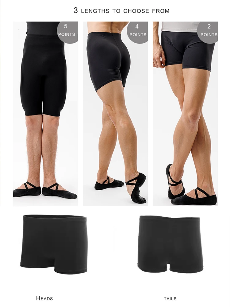 Professional Men Dance Safety Pants For Ballet Practice Dancewear Exercise yoga pants training exercises Two points Polyamide thumbnail 5