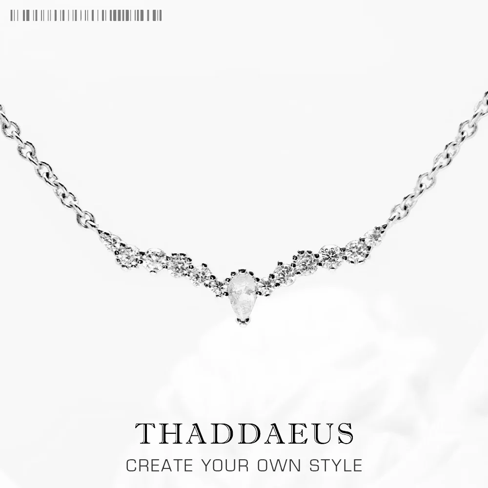 Water Drop Necklace And Earrrings Ice Crystals Brand New Winter Fine Jewelry Set 925 Sterling Silver Romantic Gift For Women