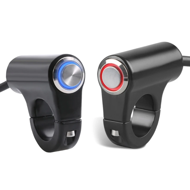 22mm 7/8'' Aluminum Alloy Motorcycle Handlebar Headlight Switch Waterproof Switch 12V Fog Spotlight Retro Switch thumbnail 3