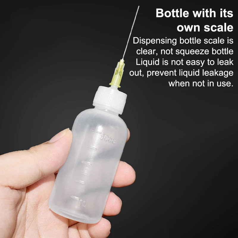 50ML Plastic Liquid Alcohol Bottle For Dispenser Rosin Solder Flux Paste For Phone PCB Cleaning Welding Repair Tools thumbnail 4