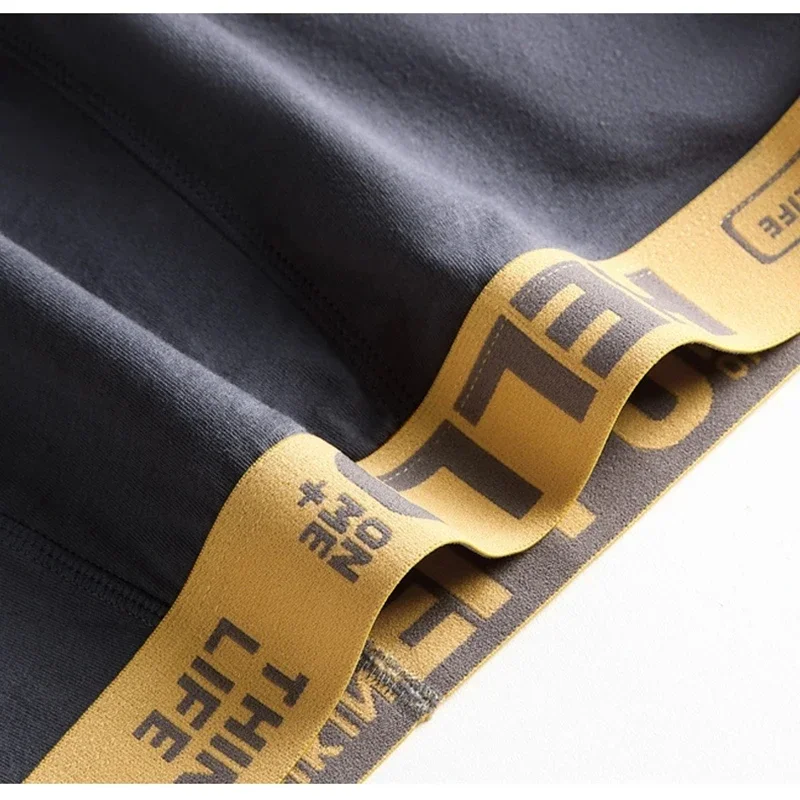 New 4Pcs Men's Underwear Breathable Men Sexy Underwears Phnom Penh Mens Bodysuit Boxer Male Comfortable Underpants thumbnail 4