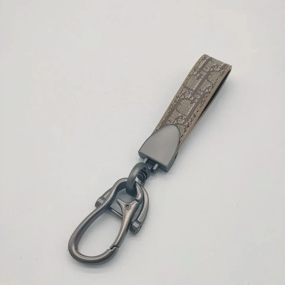 1PCS Trend Fashion Horseshoe Mouth Lanyard Color Keychain Luxury Men Women Business Metal Leather Car Key Ring Gift thumbnail 3