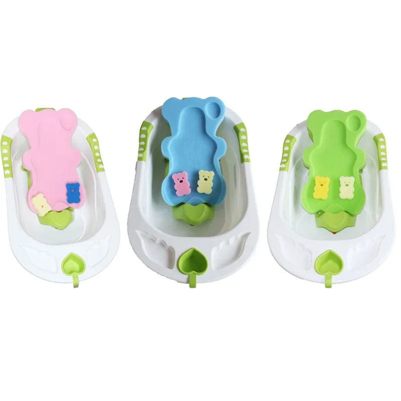 Sponge Baby Bath Mat Non-slip Sponge Mat Anti-skid Bathtub Infant Bath Pad Newborn Seat for Baby Care thumbnail 6