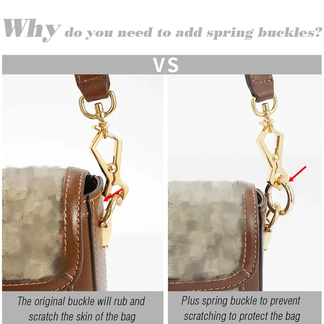 6Pcs/lot Metal Spring Gate O Ring Bag Buckle Metal Clasps Carabiner Snap Hook Spring Keyring DIY Bag Luggage Jewelry Accessories thumbnail 6