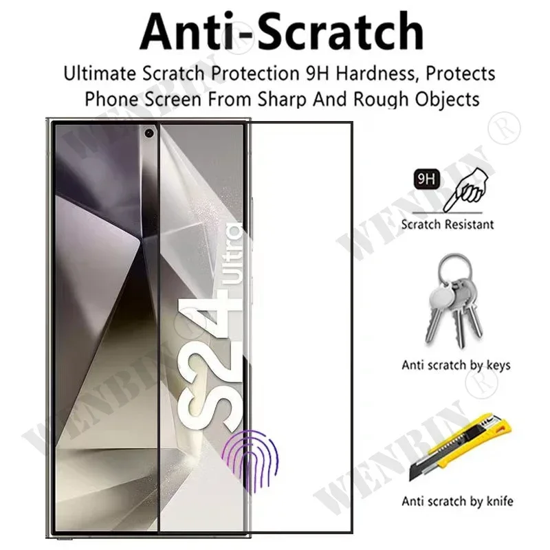 3 Pcs Tempered Glass For Samsung Galaxy S26 S25 S24 S23 S22 Ultra Plus FE A57 A56 A36 A17 Screen Protector Full Protective Glass thumbnail 5