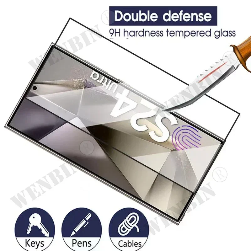 3 Pcs Tempered Glass For Samsung Galaxy S26 S25 S24 S23 S22 Ultra Plus FE A57 A56 A36 A17 Screen Protector Full Protective Glass thumbnail 6