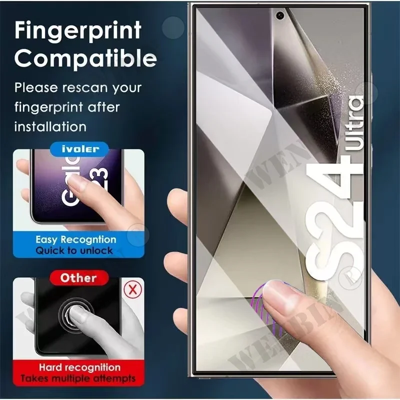 3 Pcs Tempered Glass For Samsung Galaxy S26 S25 S24 S23 S22 Ultra Plus FE A57 A56 A36 A17 Screen Protector Full Protective Glass thumbnail 2