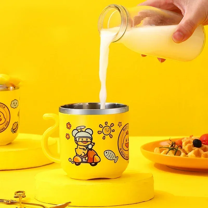 270ML Kids Water Sippy Cup Creative Cartoon Baby Feeding Cup with Straw Leakproof Water Bottle Portable Children's Drinking Cups thumbnail 3
