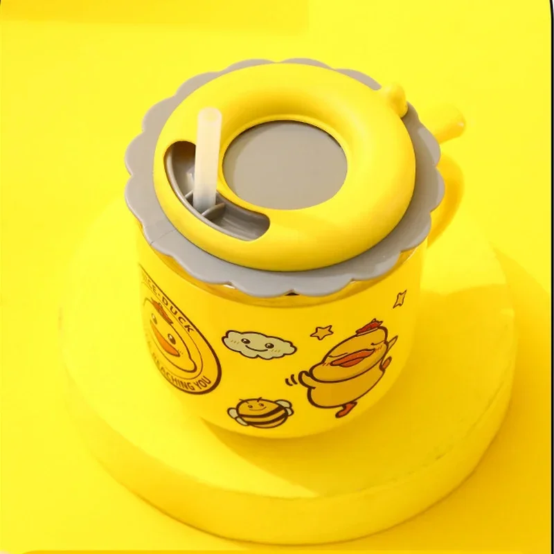 270ML Kids Water Sippy Cup Creative Cartoon Baby Feeding Cup with Straw Leakproof Water Bottle Portable Children's Drinking Cups thumbnail 2