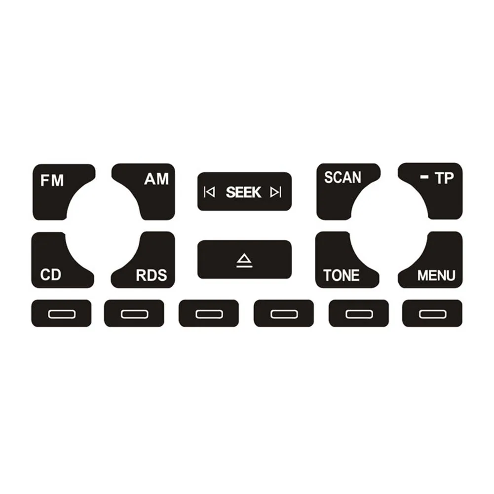 Radio Clima Headlight Button Repair Stickers Worn Knob Switch For Audi A3 8P 04-08 Interior Decals Decoration Car Styling thumbnail 4