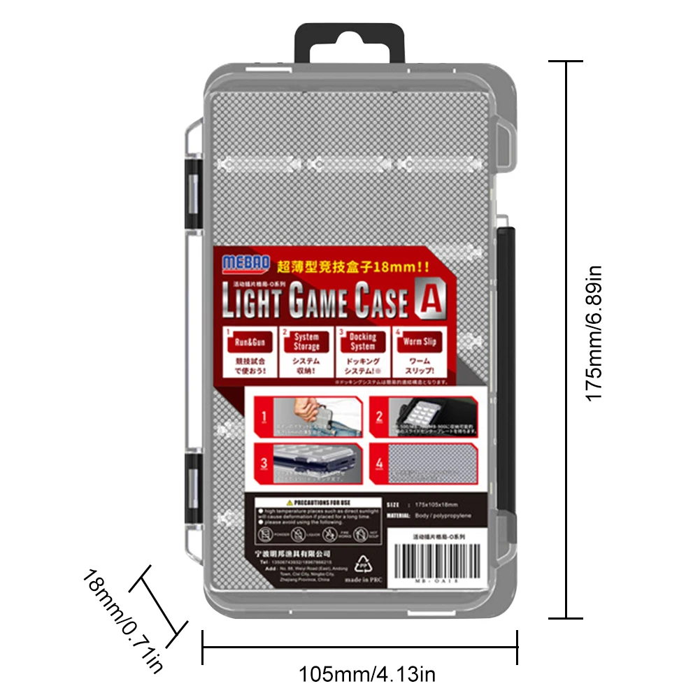 Fishing Tackle Box Lure Storage Compartments Double Sided Container Case Shockproof Fishing Baits Lure Gear Accesorios Organizer thumbnail 6