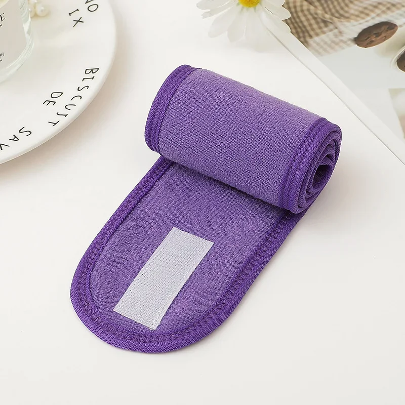 Soft Toweling Hair Accessories Girls Headbands for Face Washing Bath Makeup Hair Band for Women Adjustable SPA Facial Headband thumbnail 6