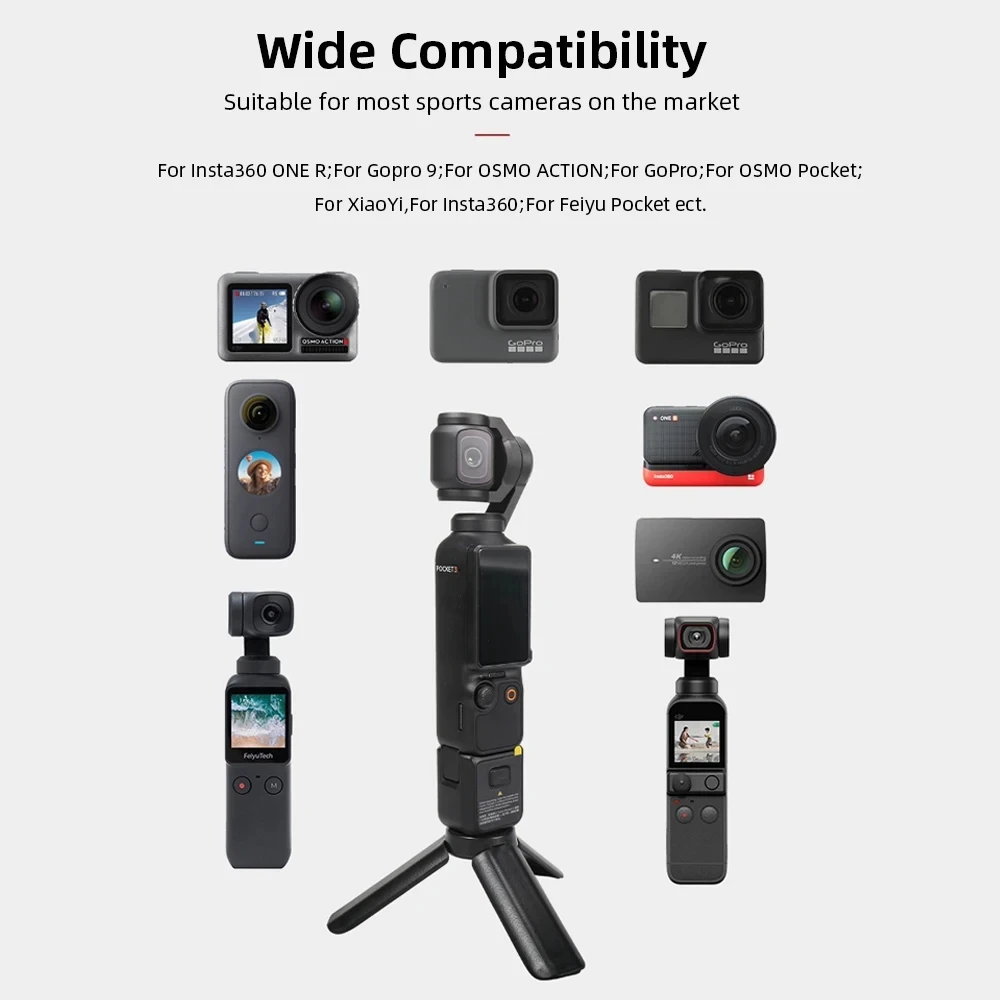 Mini Tripod for DJI Osmo Pocket 3 Desktop Stand Stabilizer Holder for Insta360 X3 Pocket 3 Pocket 2 Gimbal Tripod Accessories thumbnail 4