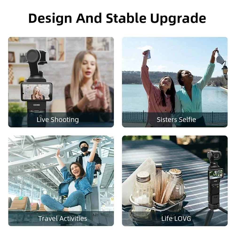 Mini Tripod for DJI Osmo Pocket 3 Desktop Stand Stabilizer Holder for Insta360 X3 Pocket 3 Pocket 2 Gimbal Tripod Accessories thumbnail 6