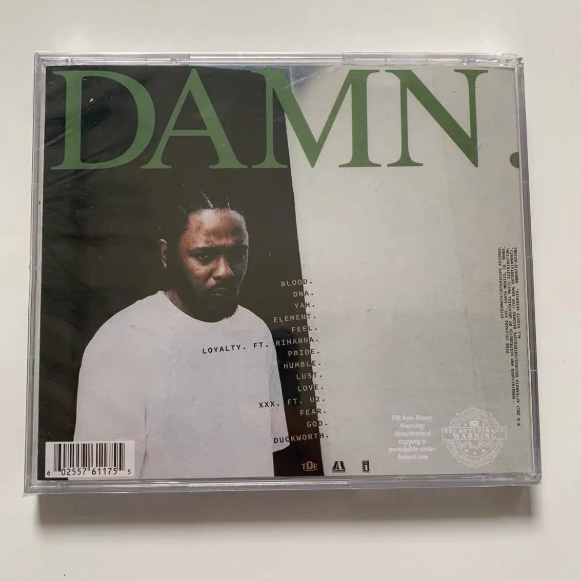 RAP Kendrick Lamar Music CD DAMN Album Compact Disc Cosplay CD Walkman Car Play Song Soundtracks Box Collection Party Music Gift thumbnail 2